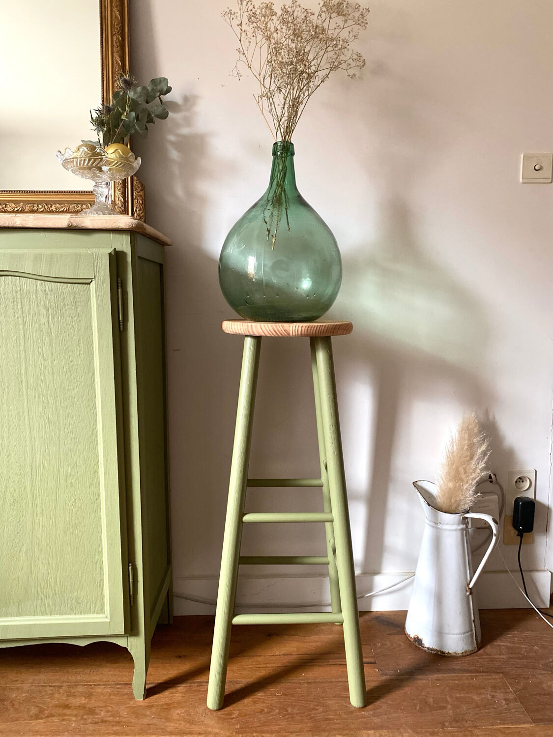 Antique wooden stool