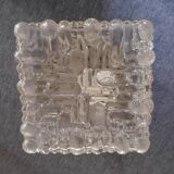 Square glass ceiling light