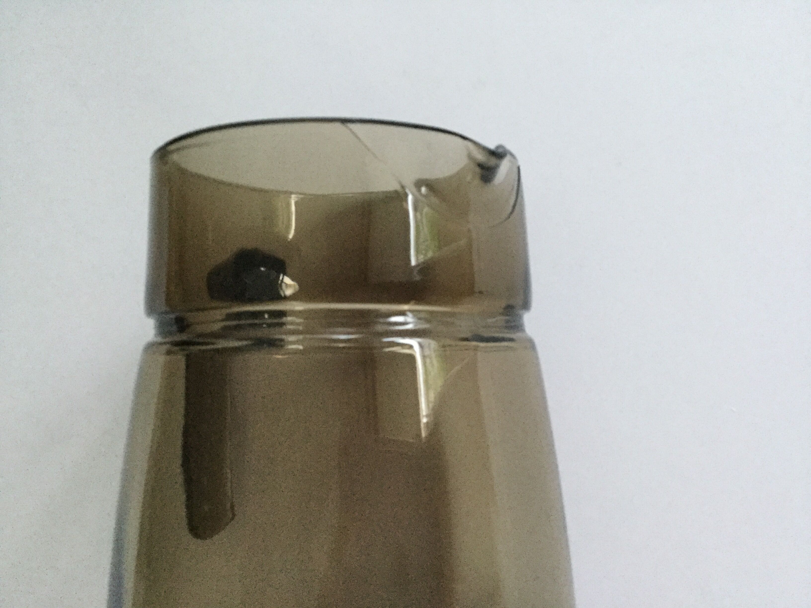 Smoked glass carafe