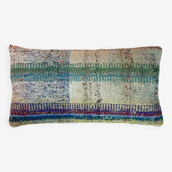 Housse de coussin kilim turc vintage, 30 x 60 cm