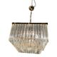 Italian Murano Glass Prism Triedri Chandelier Lamp