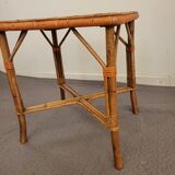 Petite table basse rotin