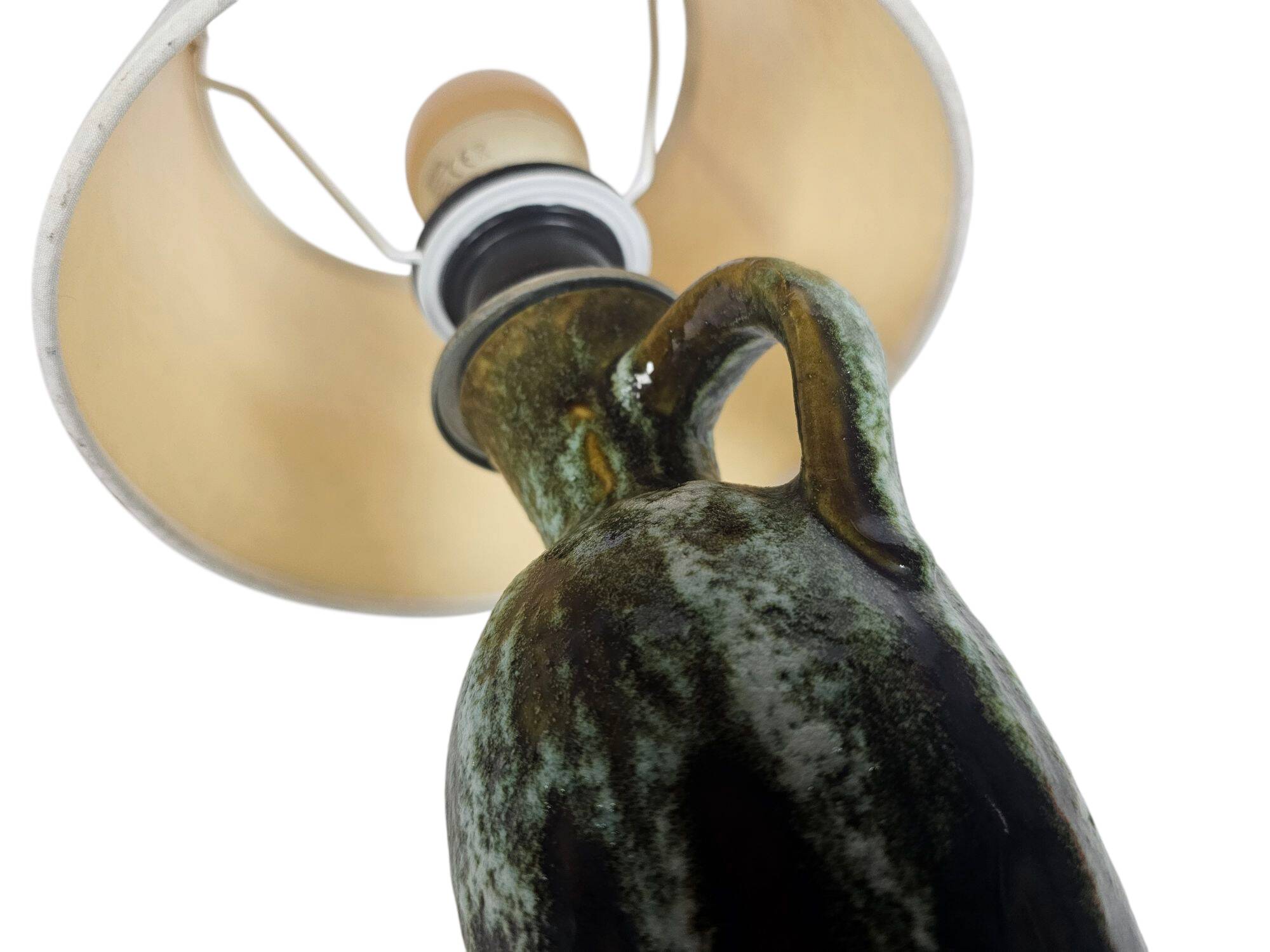 Jasba keramiek - West Germany - Fat Lava - druipglazuur - tafellamp - 70's