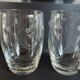 Lot de 11 verres à eau gravés années 50