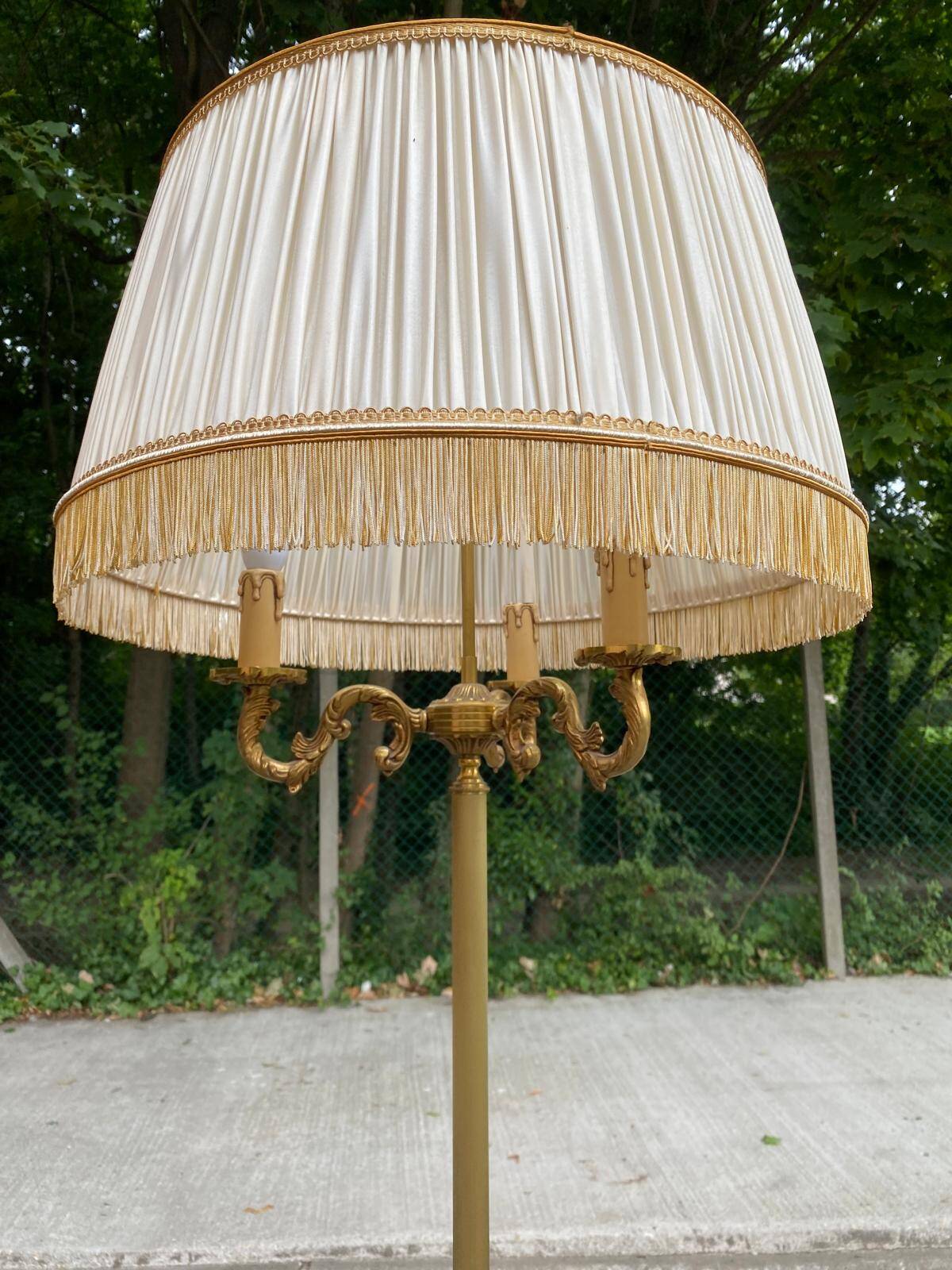 170cm tripod gold brass floor lamp