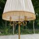 Lampadaire en laiton doré tripode 170cm