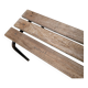 Slatted school bench