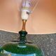 1960s lamp in green lacquered ceramic