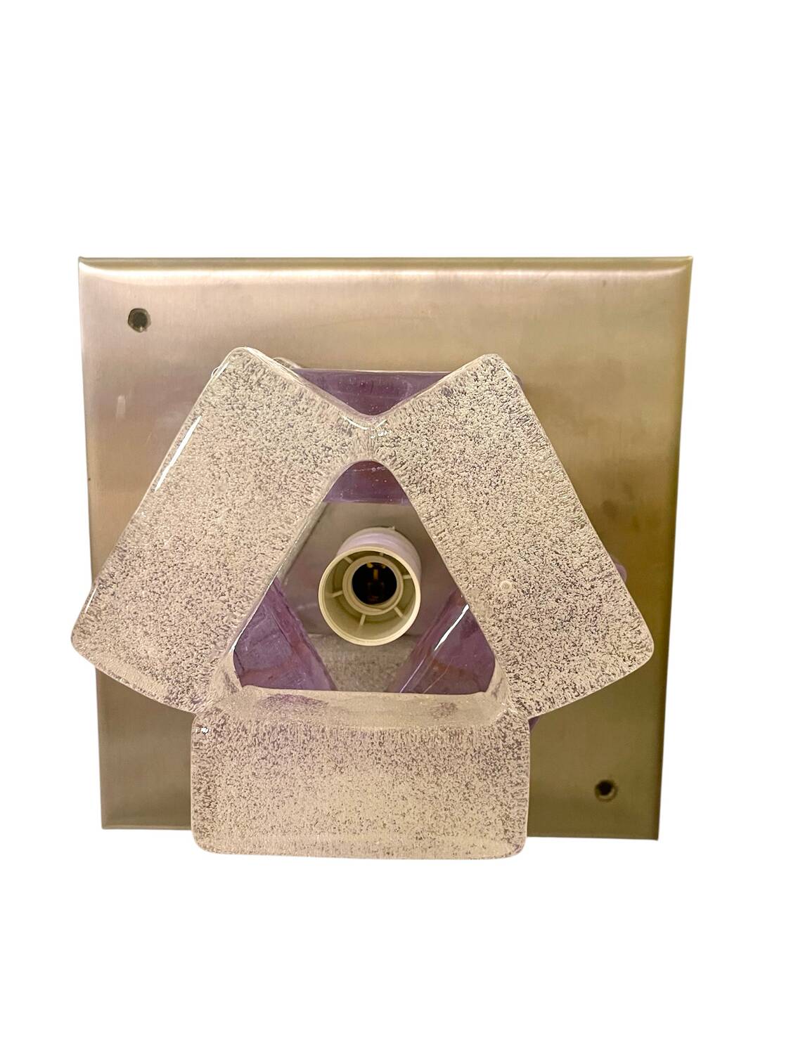 Albano Poli by Poliarte two-tone murano glass wall light, Italy 1970