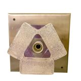 Albano Poli by Poliarte two-tone murano glass wall light, Italy 1970