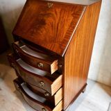 Walnut veneer secretary desk