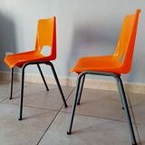 Pair of 70s kindergarten chairs