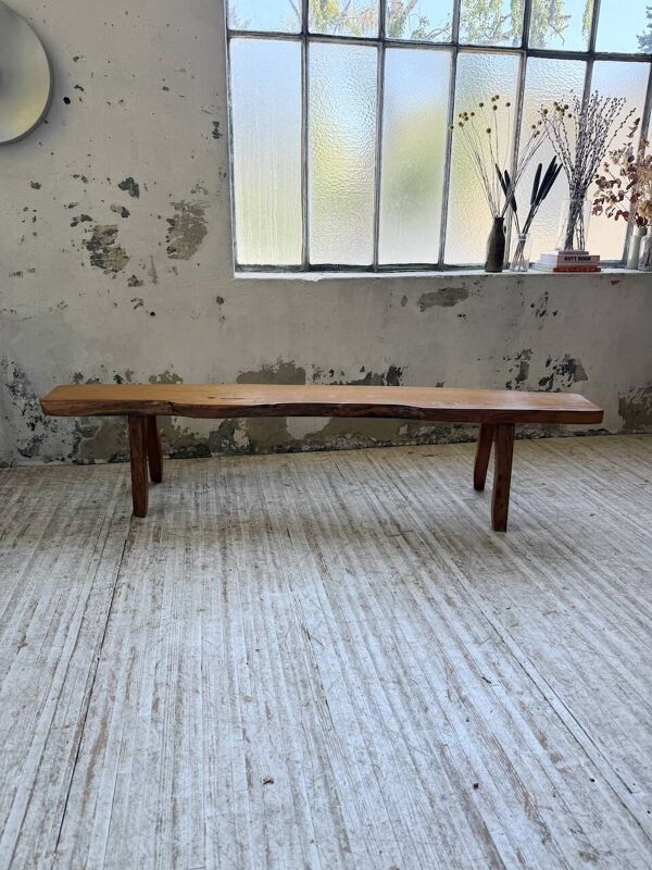 Banc orme massif brutaliste Aranjou