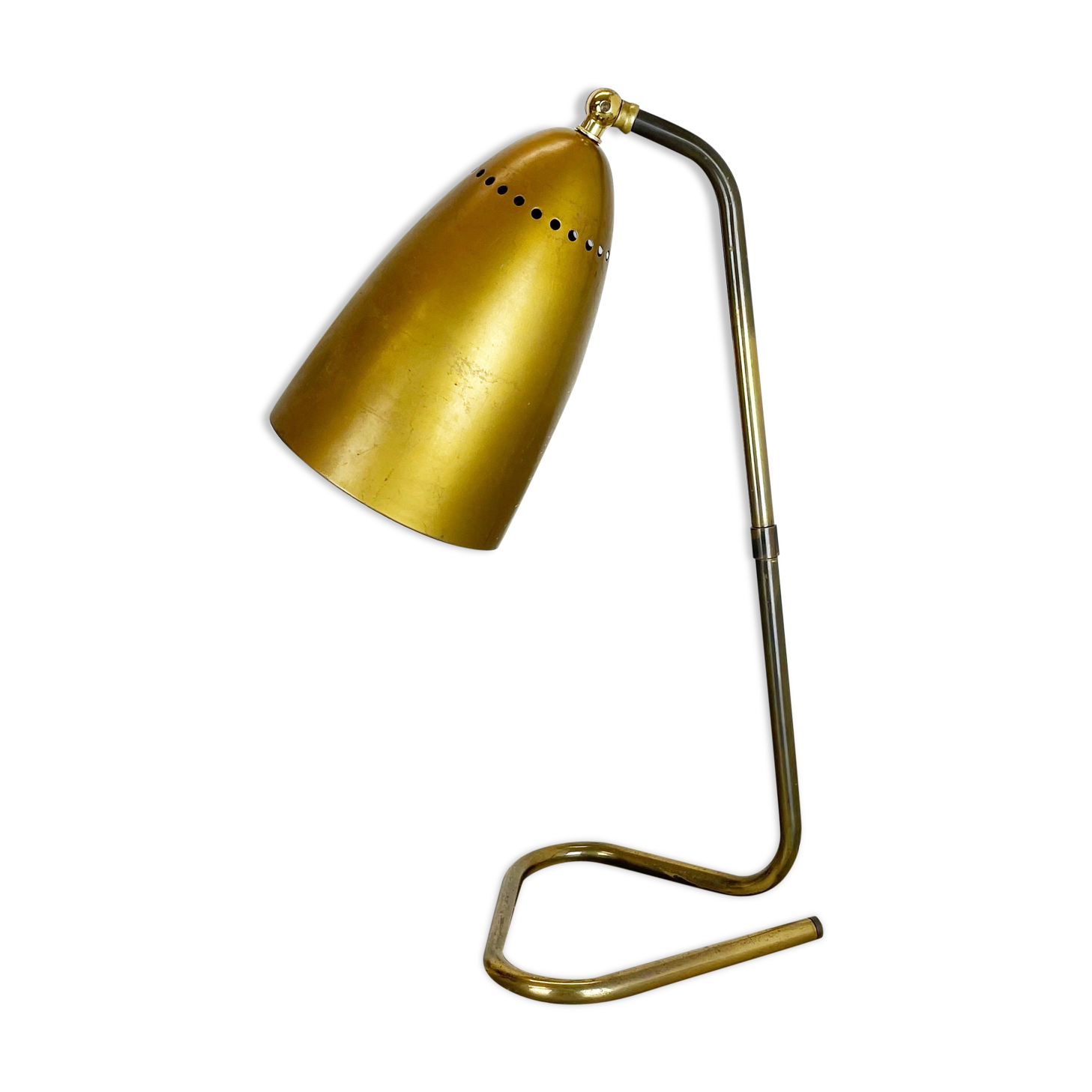 Original Kalmar Style Hollywood Regency Brass Table Light, Austria, 1950s