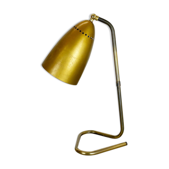 Original Kalmar Style Hollywood Regency Brass Table Light, Austria, 1950s