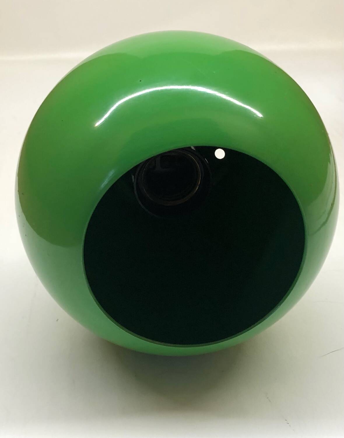 Lampe applique Eyeball Space Age verte en tôle émaillée