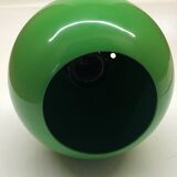 Eyeball Space Age green wall lamp in enameled sheet metal