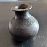 African black clay vase