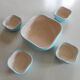 Set of 5 Kéramos 1960' cups