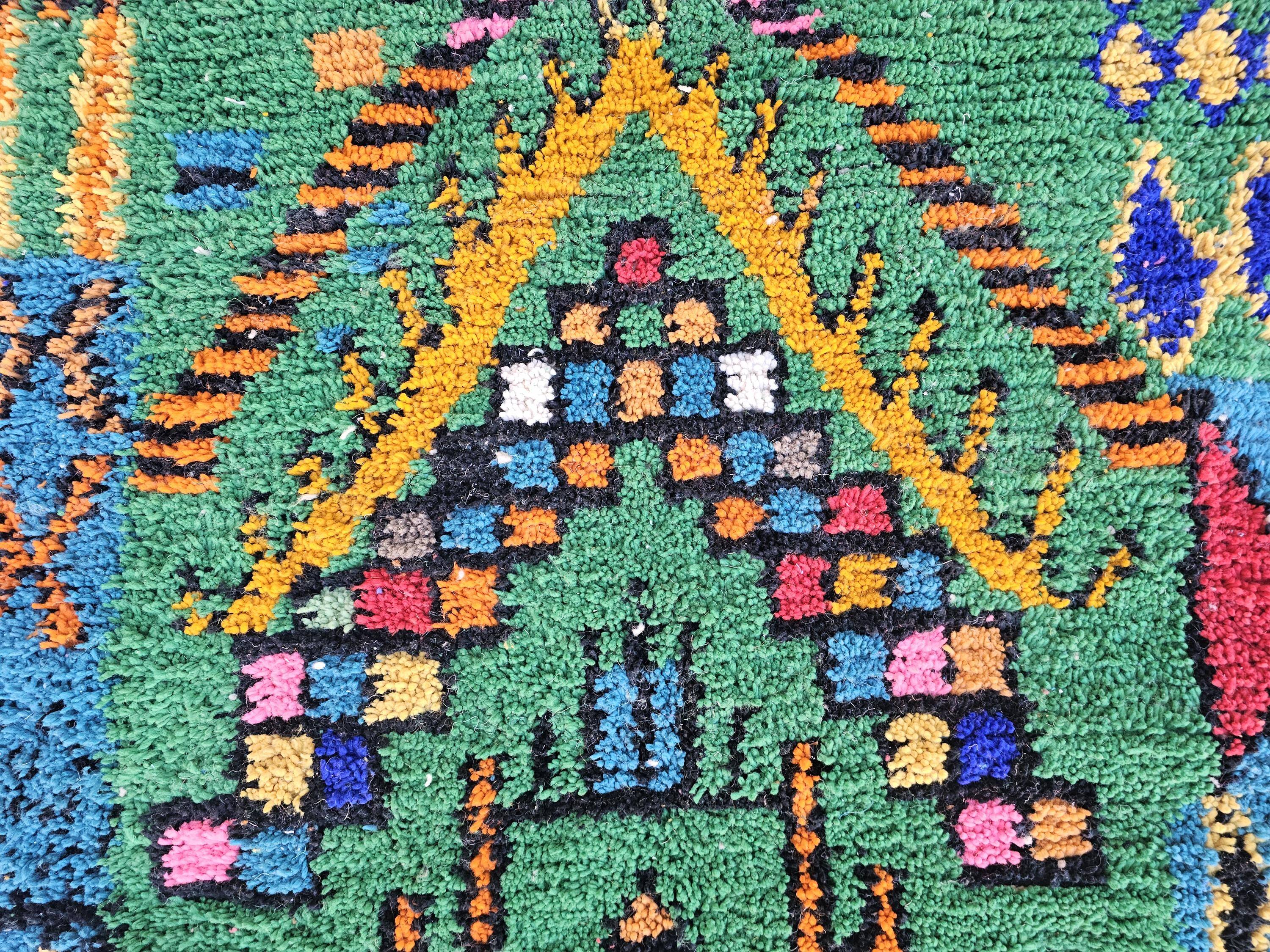Unique handmade Berber rug 3x2 m