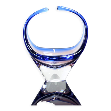 Art glass bowl by frantisek zemek for sklarna mstisov, 1960s