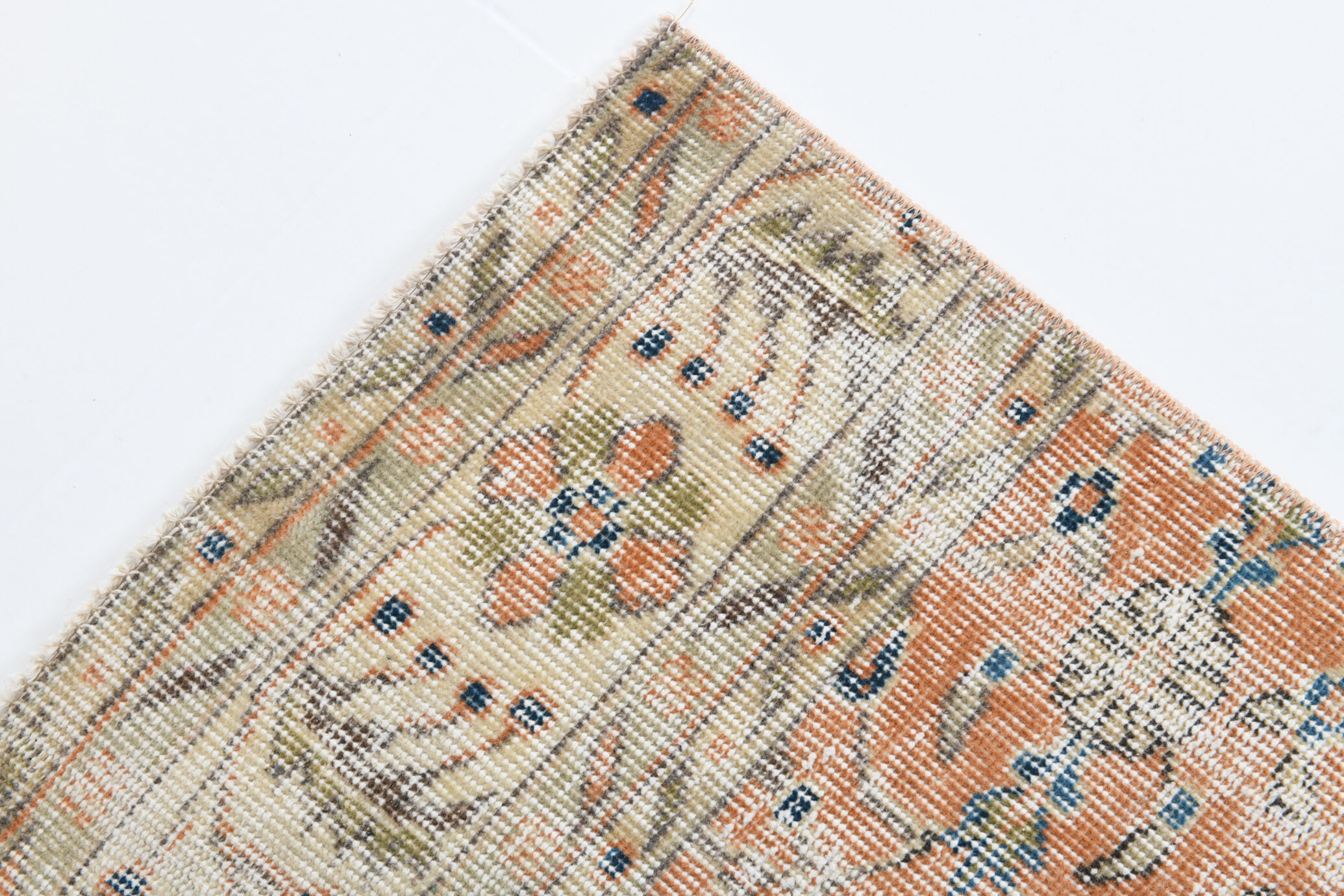 3x9 Vintage Floral Runner Rug,78x275Cm