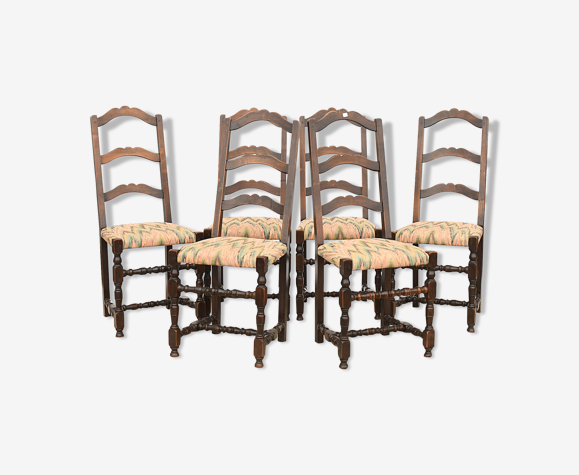 6 Chaises rustiques