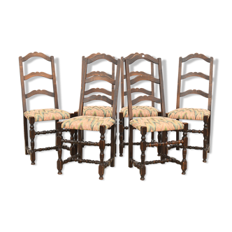 6 Rustic chairs