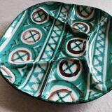 Set 6 compartment plates Robert Picault Vallauris