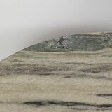 Marble and wrought iron coffee table