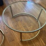 Glass coffee table