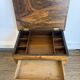 Charles X work table in rosewood veneer.