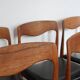 Lot de 8 chaises scandinaves palissandre skaï