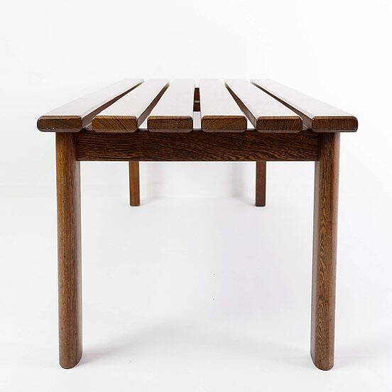 Vintage Wood Slatted Bench - 1960s