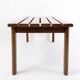 Vintage Wood Slatted Bench - 1960s