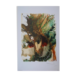 Salvador Dali: Horses, Bucephalus - Signed lithograph