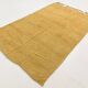 6x9 Mustard Yellow Handwoven Kilim Rug, Area Rug For Home Decor, 168x270 Cm