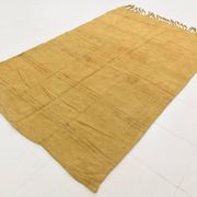 6x9 Mustard Yellow Handwoven Kilim Rug, Area Rug For Home Decor, 168x270 Cm