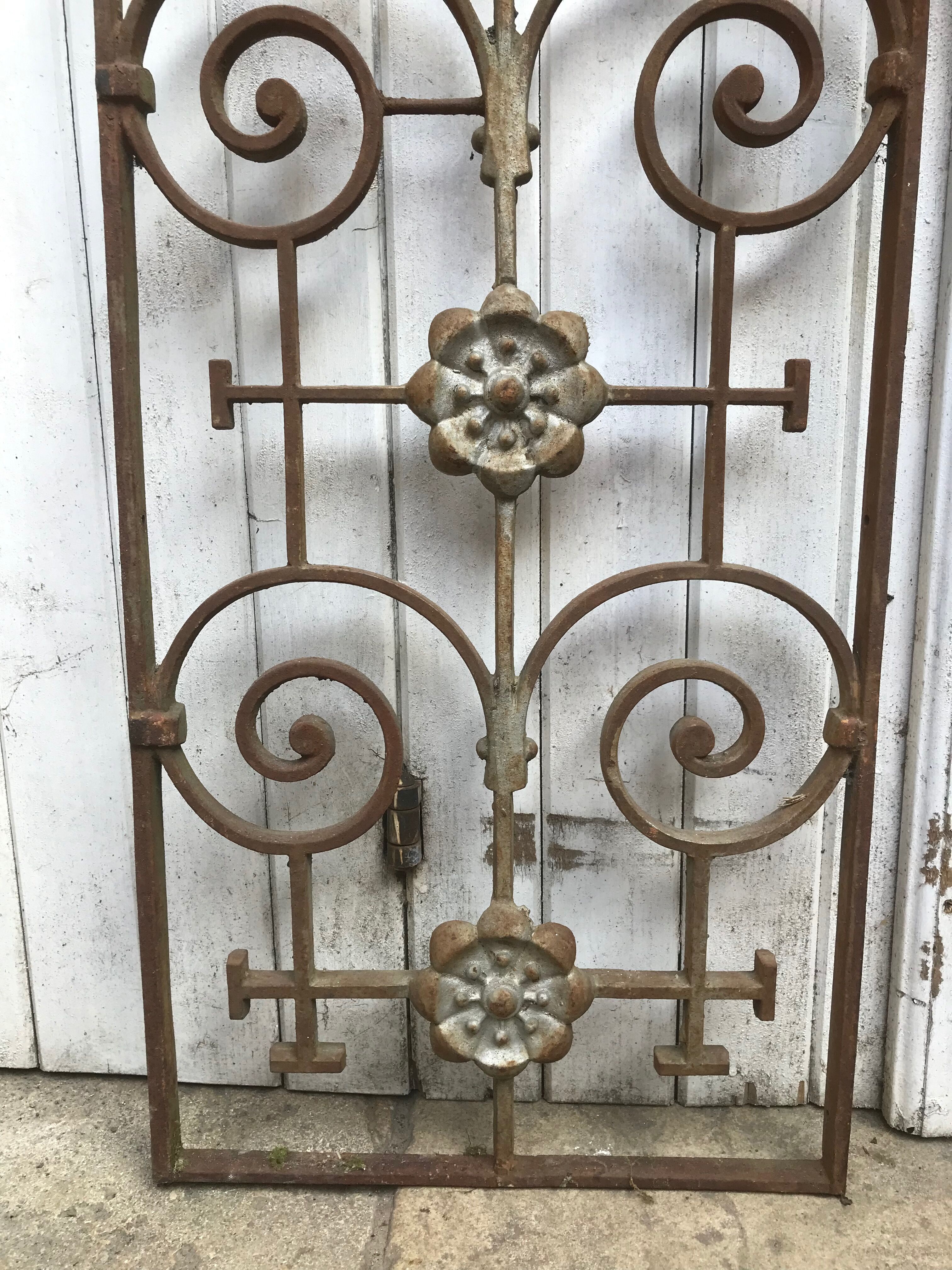 2 cast iron door grilles