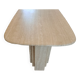 Table manger travertin.