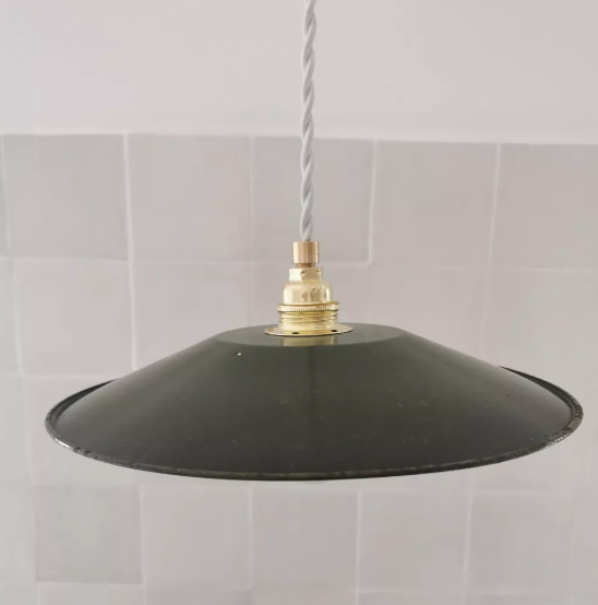 Suspension in enamelled sheet metal 1950