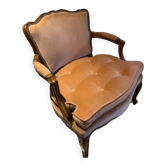 Pink velvet upholstered armchair 1950/60
