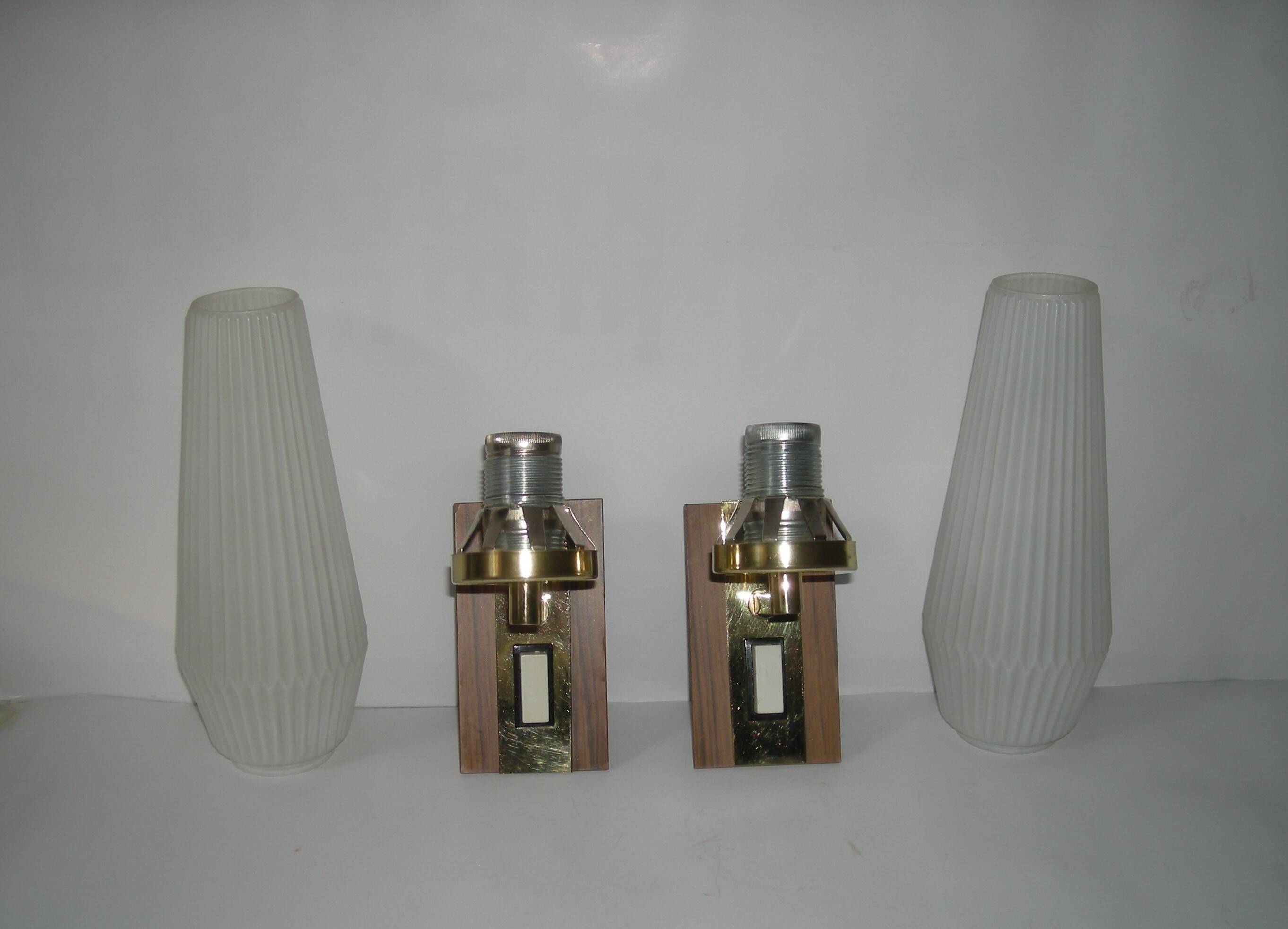 Pair of Philips wall lights - 1960s Scandinavian style
