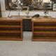 Pair of solid oak bookshelves from the 1920s.