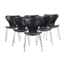 Ensemble de 6 chaises "Seven" modèle 3107 Arne Jacobsen