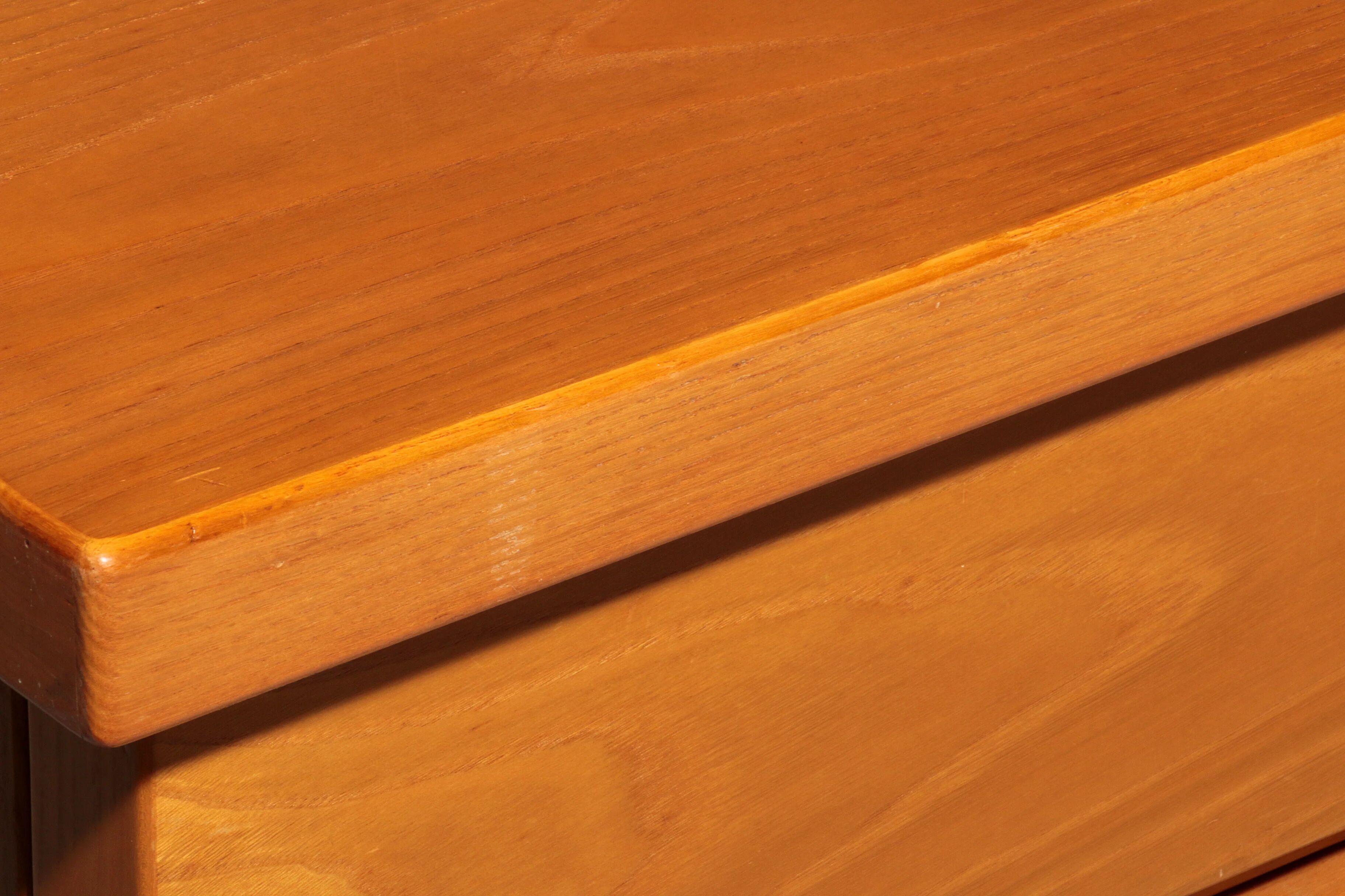 Italian architectural chest of drawers in ash