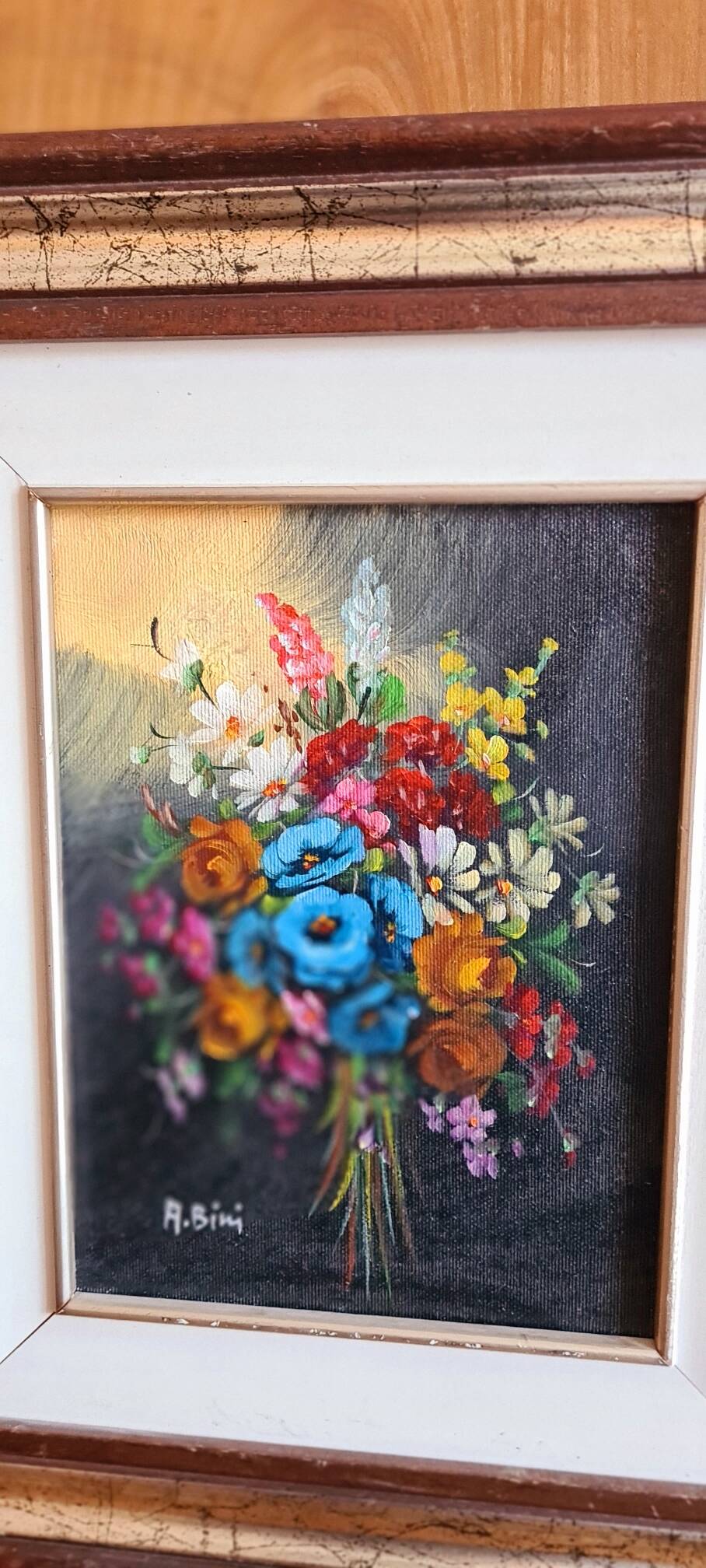 Floral painting signed A.Bini