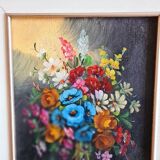 Tableau floral signé A.Bini