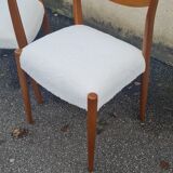 Set of 4 Scandinavian teak chairs