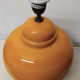Kostka crackle glazed ceramic lamp base, h: 38 cm, vintage